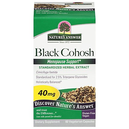 Natures Answer Black Cohosh Root Extract Vegetarian Capsules - 60 Count - Image 3