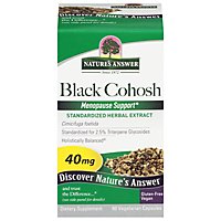 Natures Answer Black Cohosh Root Extract Vegetarian Capsules - 60 Count - Image 1