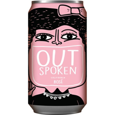 Outspoken Rose Cans Wine - 375 Ml - Image 1