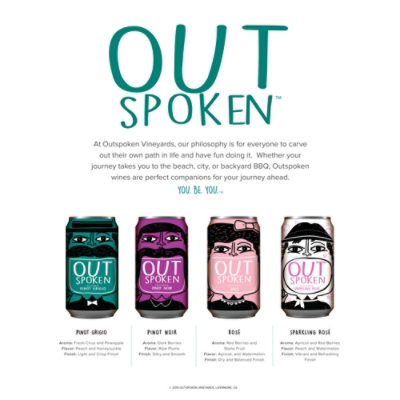 Outspoken Rose Cans Wine - 375 Ml - Image 2