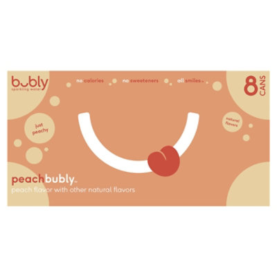 bubly Sparkling Water Peach Cans - 8-12 Fl. Oz. - Image 3