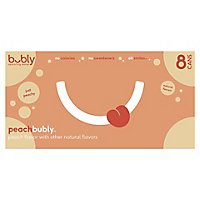bubly Sparkling Water Peach Cans - 8-12 Fl. Oz. - Image 1