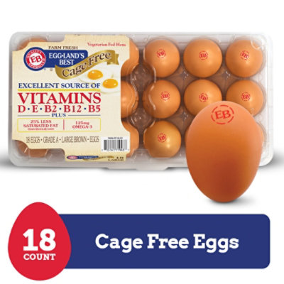 Eggland's Best Cage Free Large Brown Eggs - 18 Count - Image 2