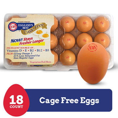 Eggland's Best Cage Free Large Brown Eggs - 18 Count