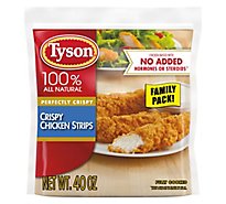 Tyson Fully Cooked Crispy Frozen Chicken Strips - 40 Oz