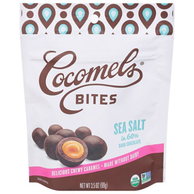 Cocomels Bites Caramels Coconut Milk Chocolate Covered Sea Salt - 3.5 Oz - Image 3