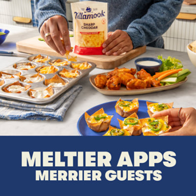 Tillamook Farmstyle Thick Cut Sharp Cheddar Shredded Cheese - 1 Lb - Image 2