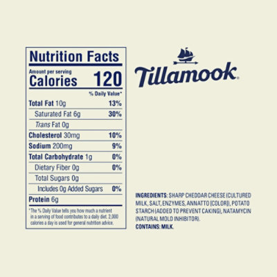 Tillamook Farmstyle Thick Cut Sharp Cheddar Shredded Cheese - 1 Lb - Image 7