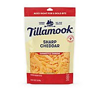 Tillamook Farmstyle Thick Cut Sharp Cheddar Shredded Cheese - 1 Lb