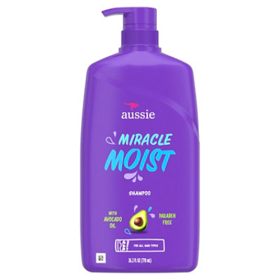 Aussie Miracle Moist Shampoo With Avocado & Australian Jojoba Oil - 26.2 Fl. Oz. - Image 8