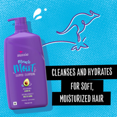 Aussie Miracle Moist Shampoo With Avocado & Australian Jojoba Oil - 26.2 Fl. Oz. - Image 3