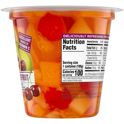 Del Monte Fruit Naturals Fruit Snack Cherry Mixed Fruit In Extra Light Syrup - 7 Oz - Image 5