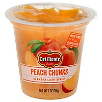 Del Monte Fruit Naturals Fruit Snack Yellow Cling Peach Chunks In Extra Light Syrup - 7 Oz - Image 3