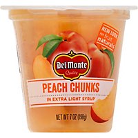 Del Monte Fruit Naturals Fruit Snack Yellow Cling Peach Chunks In Extra Light Syrup - 7 Oz - Image 2