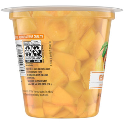 Del Monte Fruit Naturals Fruit Snack Yellow Cling Peach Chunks In Extra Light Syrup - 7 Oz - Image 2