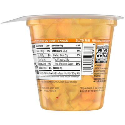 Del Monte Fruit Naturals Fruit Snack Yellow Cling Peach Chunks In Extra Light Syrup - 7 Oz - Image 3