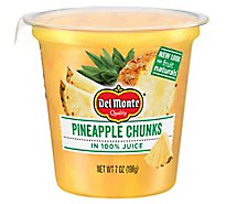 Del Monte Fruit Naturals Fruit Snack Pineapple Chunks In 100% Juice - 7 Oz