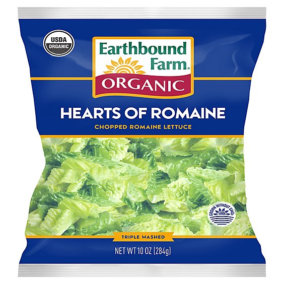 Earthbound Farm Organic Hearts of Romaine Bag - 10 Oz