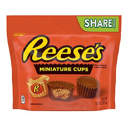 REESES Peanut Butter Cups Miniatures Milk Chocolate Share Pack - 10.5 Oz - Image 2