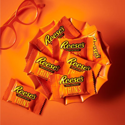 Reese's Thins Milk Chocolate Peanut Butter Cups Candy Share Pack - 7.37 Oz - Image 4