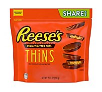 Reeses Peanut Butter Cups Thins Milk Chocolate - 7.37 Oz