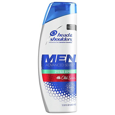 Head & Shoulders Advanced Series Men Shampoo Pure Sport Old Spice - 12.8 Fl. Oz.