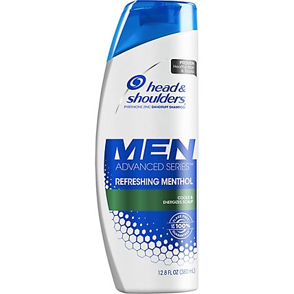 Head & Shoulders Advanced Series Men Shampoo Refreshing Menthol - 12.8 Fl. Oz. - Image 2