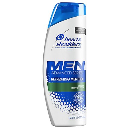 Head & Shoulders Advanced Series Men Shampoo Refreshing Menthol - 12.8 Fl. Oz. - Image 1