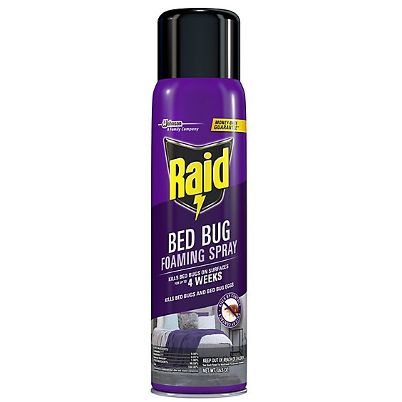Raid Bed Bug Killer Insecticide Foaming Aerosol Spray - 16.5 Oz