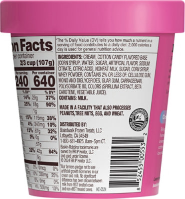 Baskin Robbins Ice Cream Cotton Candy - 14 Fl. Oz. - Image 5