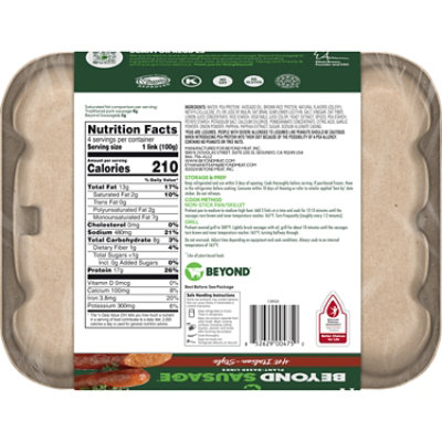 Beyond Meat Beyond Sausage Plant Based Hot Italian Dinner Sausage Links - 14 Oz - Image 6