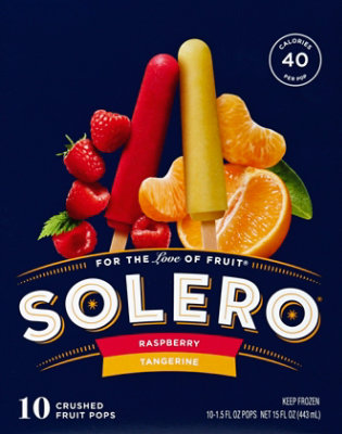 Solero Tangerine & Raspberry Fruit Pops - 10-1.5 Fl. Oz. - Image 2