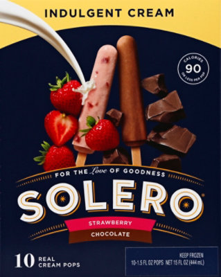 Solero Chocolate & Strawberry Cream Pops - 10-1.5 Fl. Oz. - Image 2