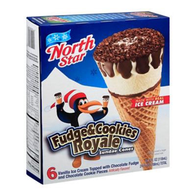 North Star Fudge & Cookie Royale Cone - 24 Fl. Oz.
