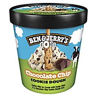 Ben & Jerrys Cookie Dough Core Ice Cream Chocolate Chip 1 Pint - 16 Oz - Image 2