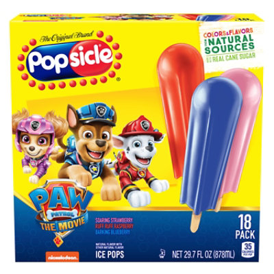 Popsicle Ice Pops Real Cane Sugar Paw Patrol - 18 Count - Image 3