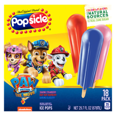 Popsicle Ice Pops Real Cane Sugar Paw Patrol - 18 Count - Image 2