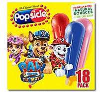 Popsicle Ice Pops Real Cane Sugar Paw Patrol - 18 Count