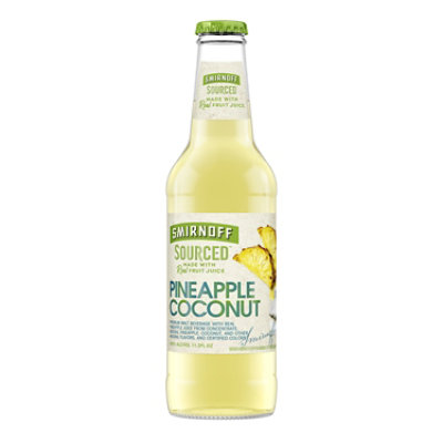 Smirnoff Sourced Pineapple Coconut Malt Beverage 4.5% ABV In Bottles - 6-11.2 Oz - Image 4