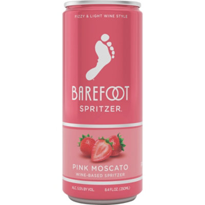 Barefoot Spritzer Pink Moscato Wine Can - 250 Ml