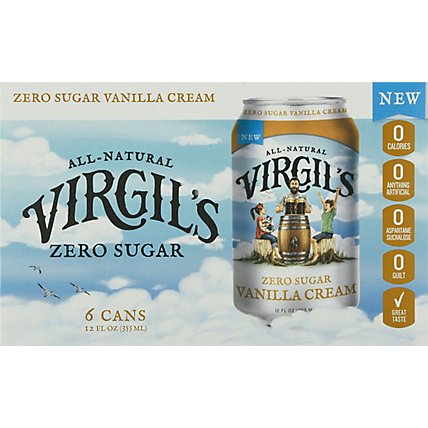 Virgils Soda Van Cream Zero - 6-12 Fl. Oz. - Image 6