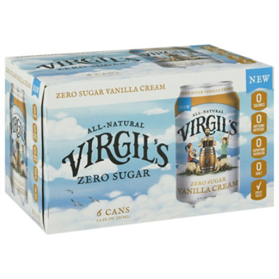 Virgils Soda Van Cream Zero - 6-12 Fl. Oz.