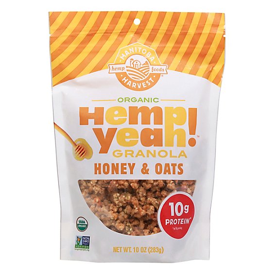 Manitoba Harvest Hemp Yeah! Granola Organic Honey & Oats - 10 Oz