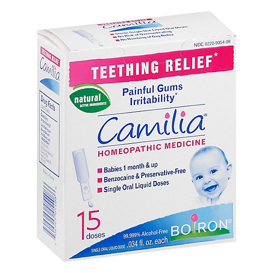 Boiron Camilia Teething Relief Single Use Liquid Doses - 15 Count