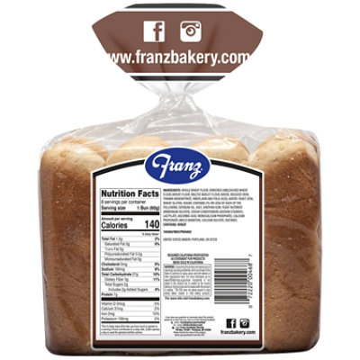 Franz Hot Dog Buns Wheat 8 Count - 17 Oz - Image 5