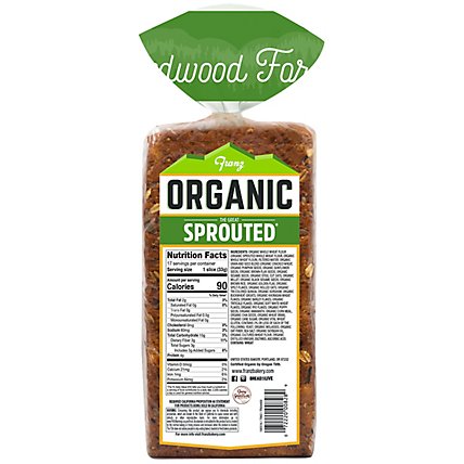 Franz Organic Sandwich Bread Redwood Forest The Great Sprouted - 20 Oz - Image 7