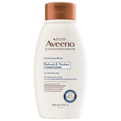 Aveeno Fresh Greens Blend Sulfate-Free Volumizing Conditioner - 12 Fl. Oz. - Image 3