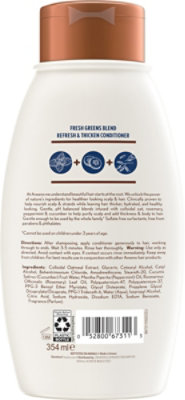 Aveeno Fresh Greens Blend Sulfate-Free Volumizing Conditioner - 12 Fl. Oz. - Image 5