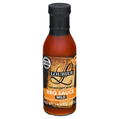 Loubier Gourmet Mild Bbq Sauce - 14.8 Oz