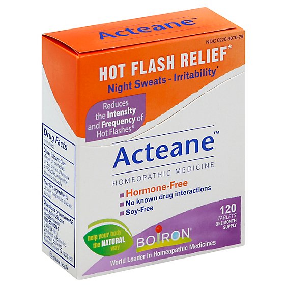 Boiron Acteane Hot Flash Relief Tablets - 120 Count
